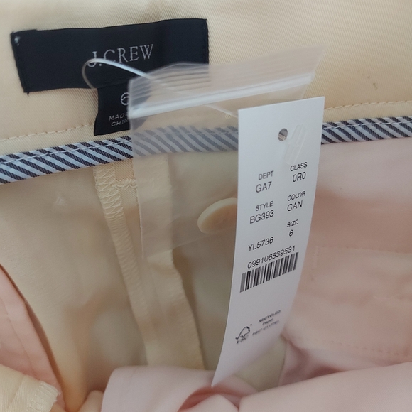 J. Crew Tie-waist tapered lightweight chino pant Size 6 - Picture 5 of 9